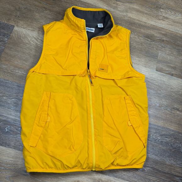 Canyon River Blues Mens Vest Outdoor Hiking Yellow Multi pockets Size Small - Picture 8 of 8